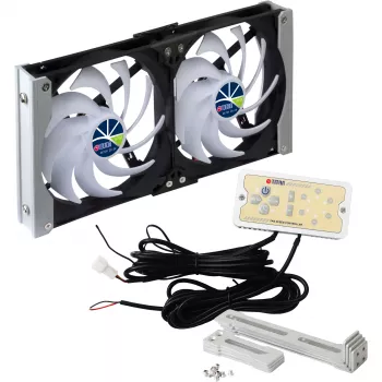 Titan TTC-SC20(A)/V2+ doppia ventola per frigorifero 92x25mm IP55 con timer e raddrizzatore