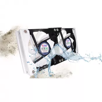 Titan TTC-SC20(A)/V2+ doppia ventola per frigorifero 92x25mm IP55 con timer e raddrizzatore