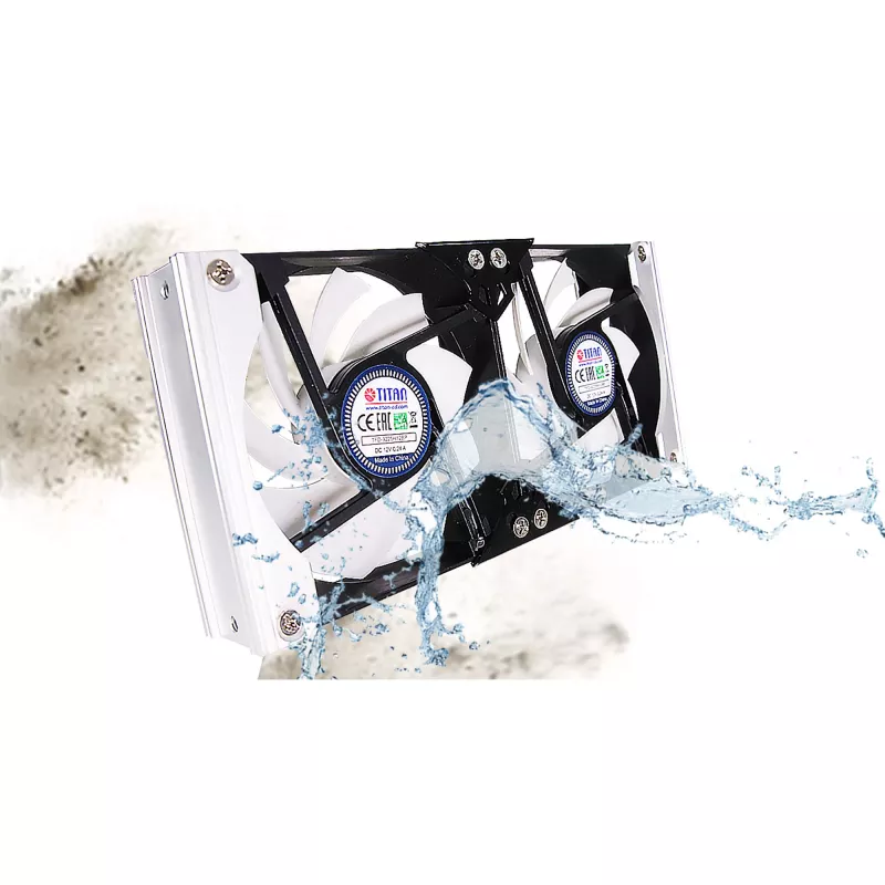 Titan TTC-SC20(A)/V2+ doppia ventola per frigorifero 92x25mm IP55 con timer e raddrizzatore