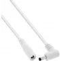 InLine® cavo di prolunga DC, connettore angolare, 4,0 x 1,7 mm, bianco, 3 m
