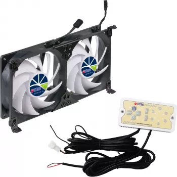 Titan TTC-SC22(A)/V2+ doppia ventola per frigorifero 92x25mm IP55 per campeggio