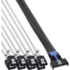 InLine® cavo breakout MCIO x8 su 8x SATA, 1 m