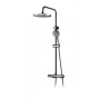Set doccia con termostato ST-98001 con soffione doccia e doccetta a mano, cromo lucido