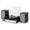 AKAI ATT-500SP giradischi a trasmissione a cinghia, con altoparlanti esterni, Bluetooth, registrazione USB, nero