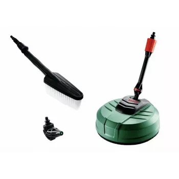 Set di pulizia Bosch Home and Car per idropulitrice Aquatak - spazzola morbida, ugello a 90°, tubo di prolunga da 6m
