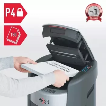 Rexel ShredMax AutoFeed+ 150X Distruggidocumenti, P-4, 150 fogli, contenitore da 15 L