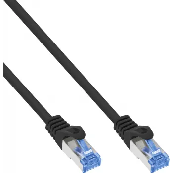 INLINE B-72601S confezione da 80 pz. cavo patch Cat.6A S/FTP LSZH, CCA, nero, 1 m