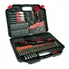 DEDRA 18A11S246 Set di 246 punte da trapano e inserti per cacciavite con punte HSS, per legno, per muratura e inserti CrV in valigetta di plastica