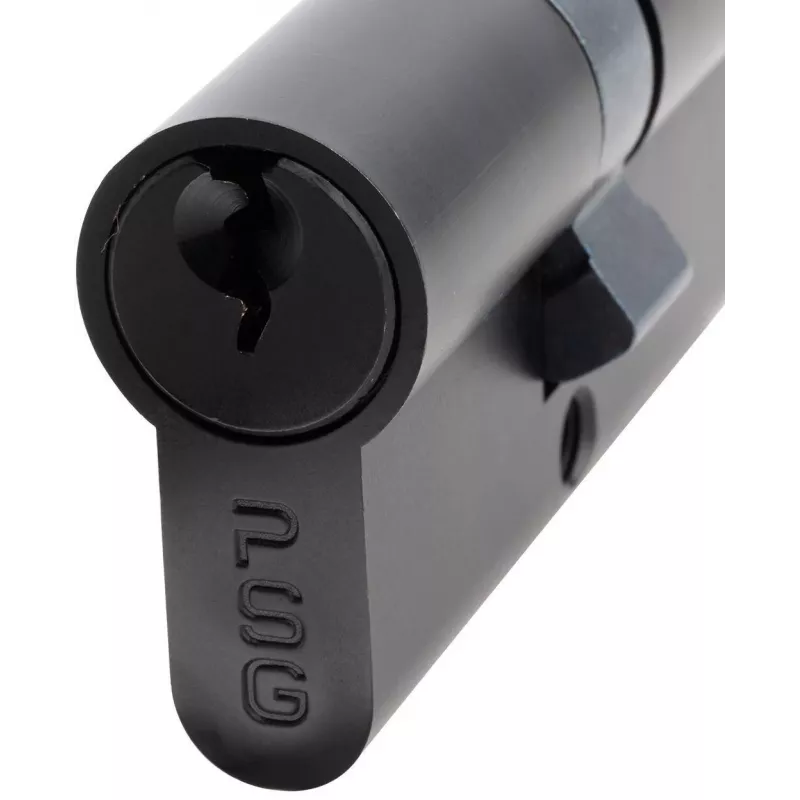 PSG 63.63030.MC cilindro doppio profilo europeo, ottone, nero, 30/30 mm