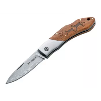 Boker Magnum Caveman Damascus coltello pieghevole 01RY818DAM
