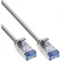 InLine® cavo patch slim, U/FTP PiMf, Cat.6A, grigio, 2 m