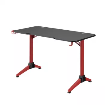 LogiLink scrivania gaming 120x60 cm RGB telaio rosso