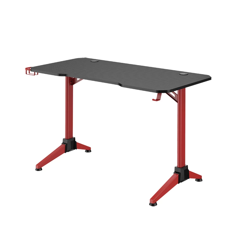LogiLink scrivania gaming 120x60 cm RGB telaio rosso