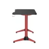 LogiLink scrivania gaming 120x60 cm RGB telaio rosso