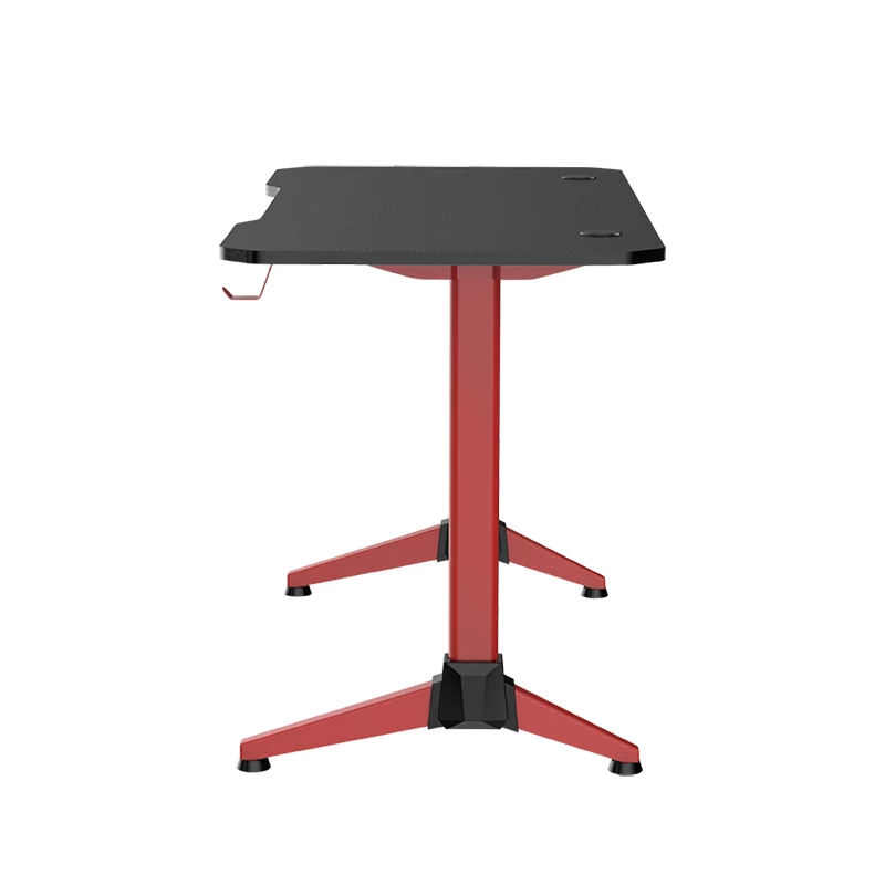 LogiLink scrivania gaming 120x60 cm RGB telaio rosso