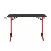 LogiLink scrivania gaming 120x60 cm RGB telaio rosso
