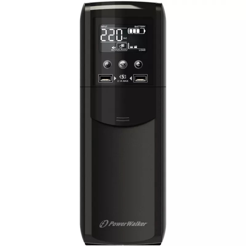 PowerWalker VI 800 CSW UPS line-interactive - 800VA/480W, 2 prese Schuko, AVR, USB