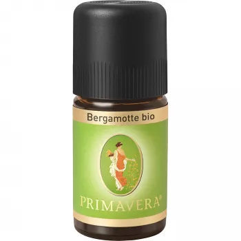 PRIMAVERA olio essenziale bio di bergamotto, 5 ml, spremuto a freddo, Citrus Bergamia, aromaterapia 100% pura