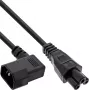 InLine® cavo di alimentazione presa C14 angolare a connettore C5, nero, 3m