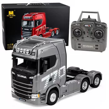 HUINA 32329 Scania 1:18 trattore stradale RC 6 canali grigio argento
