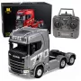 HUINA 32329 Scania 1:18 trattore stradale RC 6 canali grigio argento