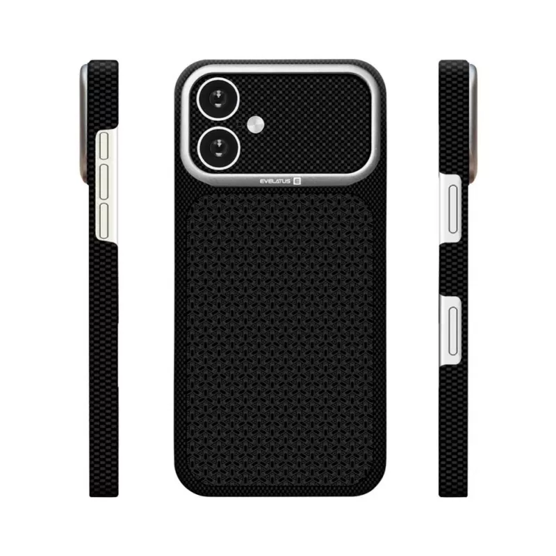 Evelatus Apple iPhone 16 Carbon Premium Edition custodia MagSafe nero