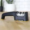 Work Sharp affilacoltelli da cucina con meccanismo a estrazione, 2 stadi, carburo e ceramica, nero/argento