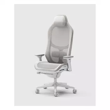 Fractal Design Refine 2 Mesh Light sedia gaming, grigio chiaro/bianco