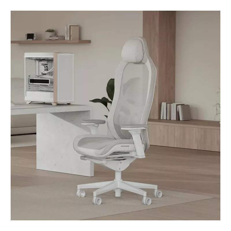 Fractal Design Refine 2 Mesh Light Sedia da gaming, grigio chiaro/bianco