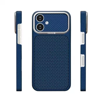 Evelatus Apple iPhone 17 Carbon Premium Edition custodia MagSafe blu mezzanotte