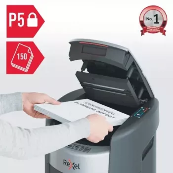 Rexel ShredMax AutoFeed+ 150M distruggidocumenti a particelle P-5, alimentazione automatica 150 fogli, contenitore 15L