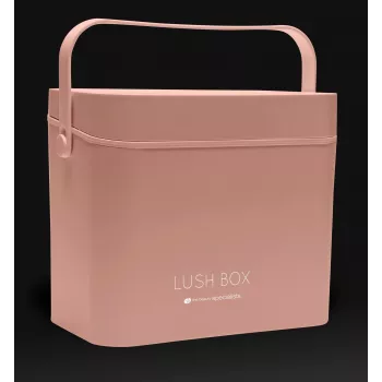 Rio CSBL-EU/1,1 valigetta cosmetici Large Lush Box – beauty box in alluminio con scomparti a ribalta e chiusure con lucchetto, nero