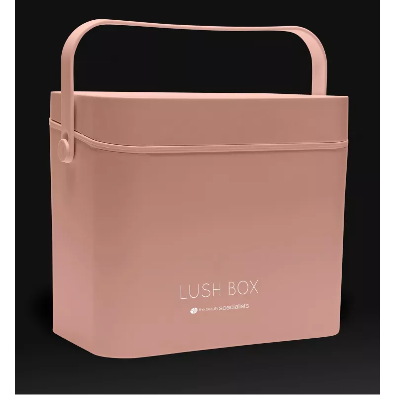 Rio CSBL-EU/1,1 valigetta cosmetici Large Lush Box – beauty box in alluminio con scomparti a ribalta e chiusure con lucchetto, nero