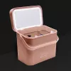Rio CSBL-EU/1,1 valigetta cosmetici Large Lush Box – beauty box in alluminio con scomparti a ribalta e chiusure con lucchetto, nero
