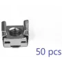 LANVIEW M5 set gabbie e viti, 50 pezzi, acciaio zincato, per rack server con fori quadrati