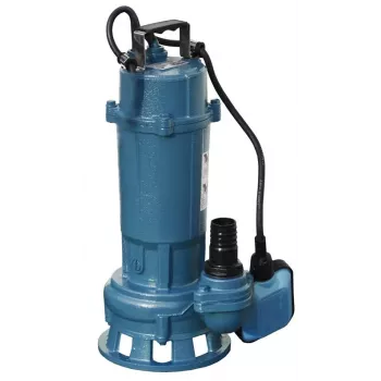 Fury pompa sommersa per acque sporche 1500W con girante a vortice, 25000 L/h, prevalenza 12 m, interruttore a galleggiante automatico
