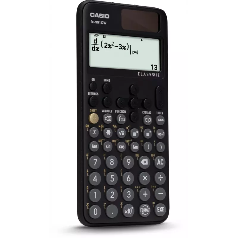 Casio FX-991CW calcolatrice scientifica con Natural Textbook Display, oltre 540 funzioni, solare e batteria, nero