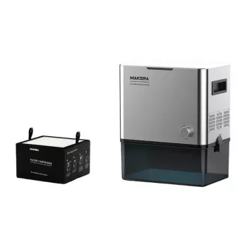 MAKERA separatore di polvere a ciclone – aspiratore ad alta efficienza per aspiratori da officina, raccordi 50mm, bianco