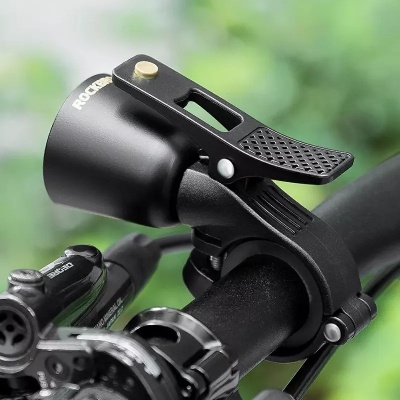 ROCKBROS 34210005001 campanello per bici Stealth a rotazione - nero