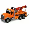 LEAN TOYS carro attrezzi con gru soccorso stradale gancio luci suoni arancione 1:18