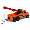 LEAN TOYS carro attrezzi con gru soccorso stradale gancio luci suoni arancione 1:18