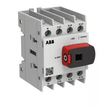 ABB OTOT40G1-4BSN1Plus sezionatore di carico 40A 4 poli, azionamento frontale, montaggio su guida DIN