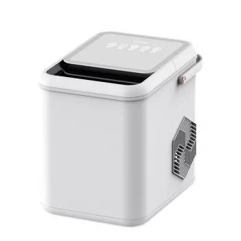 Macchina per ghiaccio Maestro MR-821 10-12 kg/24h, serbatoio 2,2L, ghiaccio bullet, controllo elettronico, coperchio trasparente