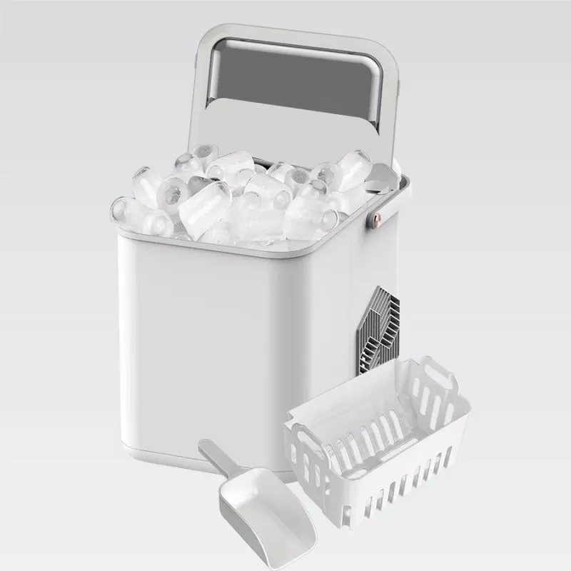 Macchina per ghiaccio Maestro MR-821 10-12 kg/24h, serbatoio 2,2L, ghiaccio bullet, controllo elettronico, coperchio trasparente
