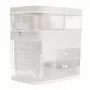 Rio CSSM-EU/1,2 Beauty Box portaoggetti per cosmetici con vaschette basculanti e serratura a chiave
