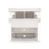 Rio CSSM-EU/1,2 Beauty Box portaoggetti per cosmetici con vaschette basculanti e serratura a chiave