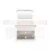Rio CSSM-EU/1,2 Beauty Box portaoggetti per cosmetici con vaschette basculanti e serratura a chiave