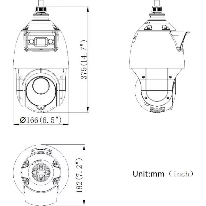Telecamera PTZ di rete Hikvision DS-2SE4C425MWG-E/14(F0) 4 MP 25x con AcuSense