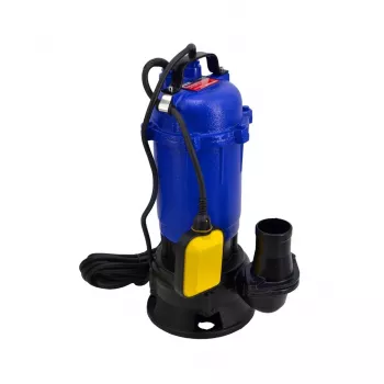 AWTOOLS pompa sommersa 1050W per acque sporche con trituratore e interruttore a galleggiante, 18000 L/h, prevalenza 10 m, ghisa