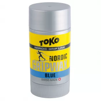 Toko Carbon GripWax blu 25g - cera da salita senza PFC per neve fredda (da -7°C a -2°C)